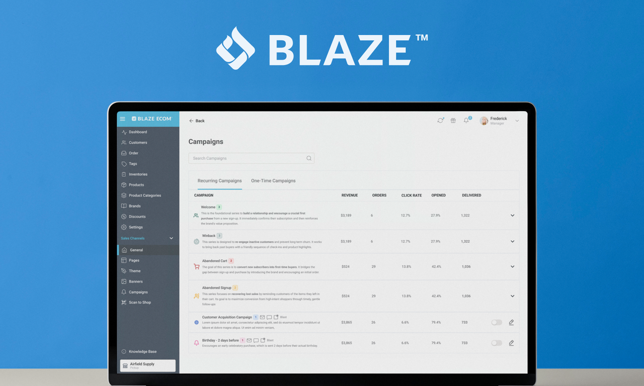 Campaign Builder for Blaze Ecom